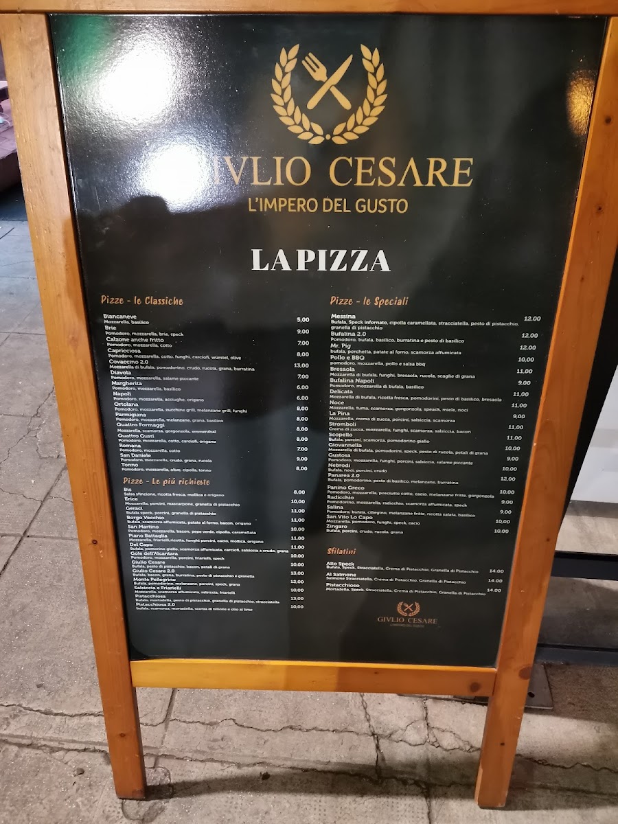 Menu Giulio Cesare L'impero Del Gusto-10