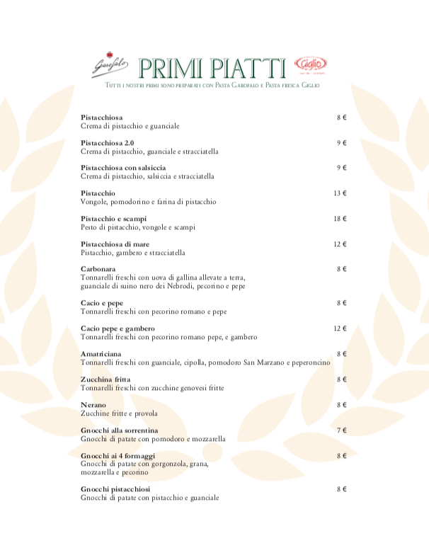 Menu Giulio Cesare L'impero Del Gusto-6