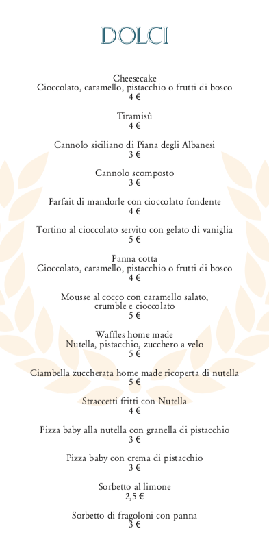 Menu Giulio Cesare L'impero Del Gusto-8